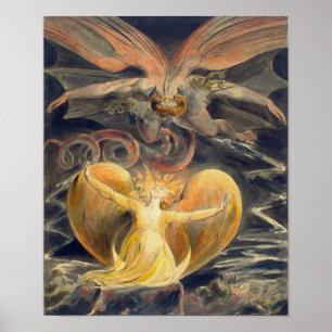Affiches Great Red Dragon by William Blake