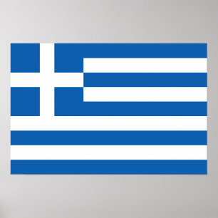 Affiches Grèce - Drapeau grec
