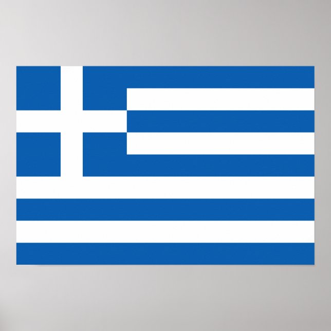 Affiches Grèce - Drapeau grec (Devant)
