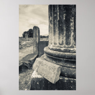 Affiches Grèce, ruines d'une ville antique
