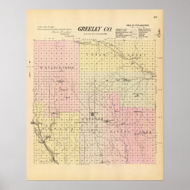Affiches Greeley County, Nebraska (Devant)
