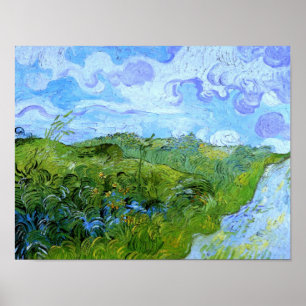 Affiches Green Blé Fields Van Gogh Art