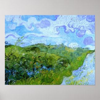 Affiches Green Blé Fields Van Gogh Art