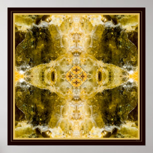 Affiches Green grenade I gemstone fractal art
