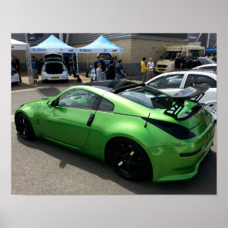 Affiches Green Nissan 350Z aux Nationals Modifiés 2015.