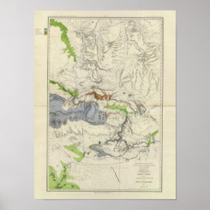 Affiches Green River from the Union Pacific Rail Road Map