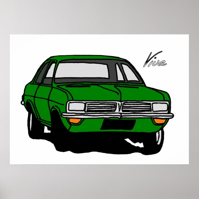 Affiches Green Vauxhall Viva HC (Devant)