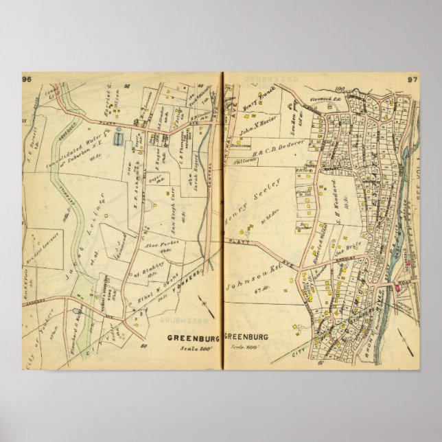 Affiches Greenburg, New York 2 (Devant)