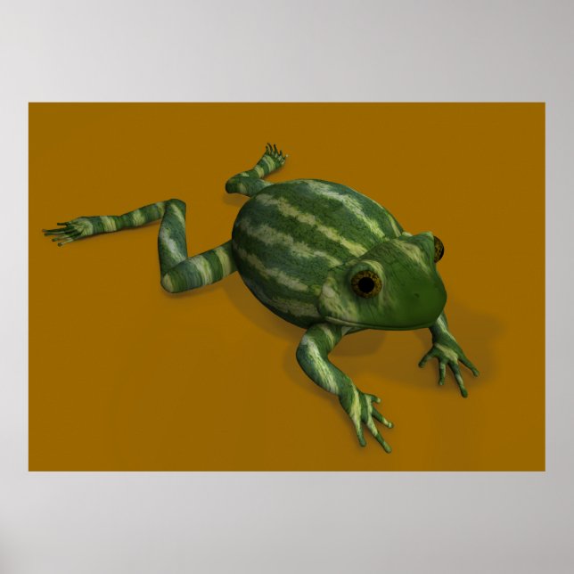 Affiches Grenouille à pastèque (Devant)