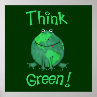 Affiches Grenouille De l'environnement jour des terres