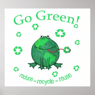 Affiches Grenouille De l'environnement jour des terres