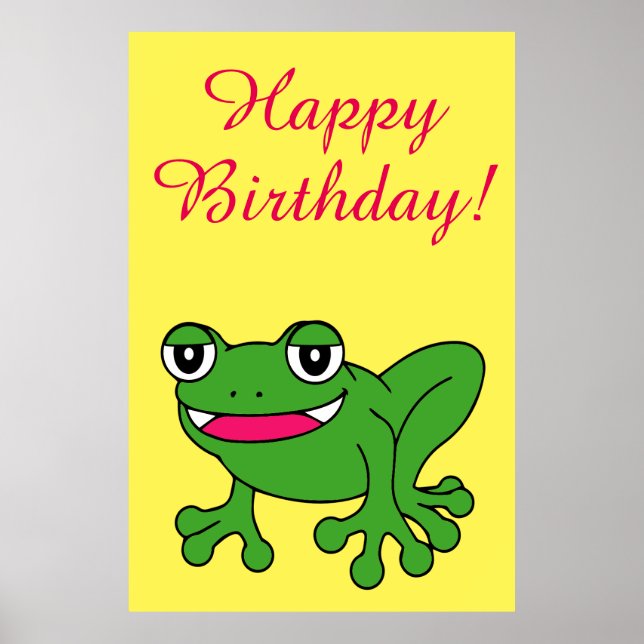 Affiches Grenouille drôle (Devant)