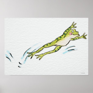 Affiches Grenouille en saut 2