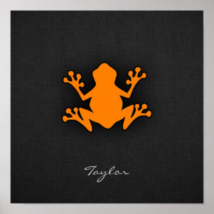 Affiches Grenouille orange