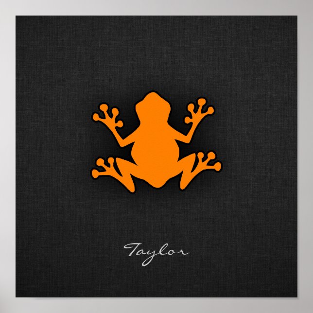 Affiches Grenouille orange (Devant)