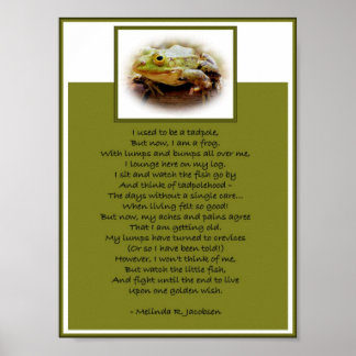 Affiches Grenouille Sur Un Journal