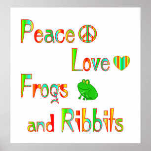 Affiches Grenouilles et Ribbits