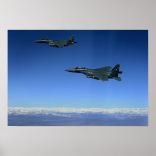Affiches Grève Eagles 2 de l'Armée de l'Air d'USA F-15E