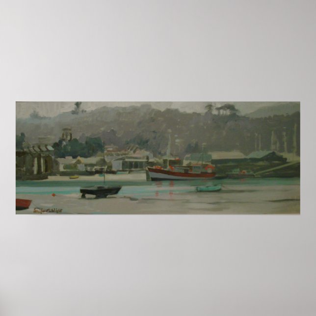 Affiches Grey Day Fisherman's Quay (Devant)