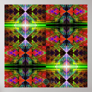 Affiches Grille de prisme triangulaire 2