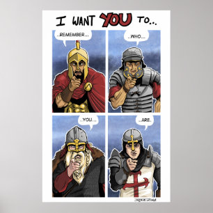 Affiches Grille des guerriers occidentaux