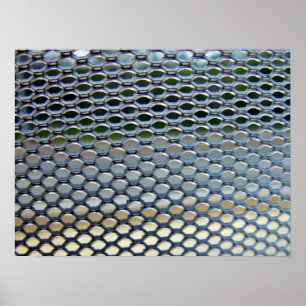 Affiches Grille en acier inoxydable