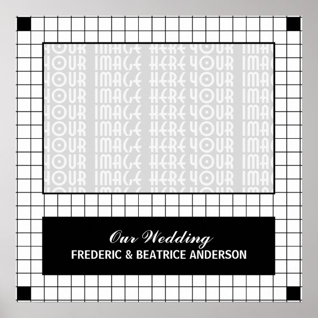 Affiches Grille noire (Devant)