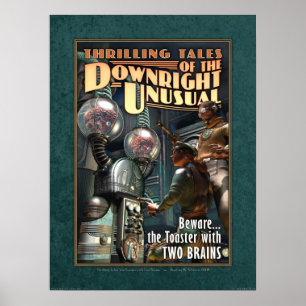 Affiches Grille-pain avec l'affiche de DEUX CERVEAUX