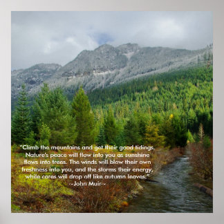 Affiches Grimpez dans les montagnes