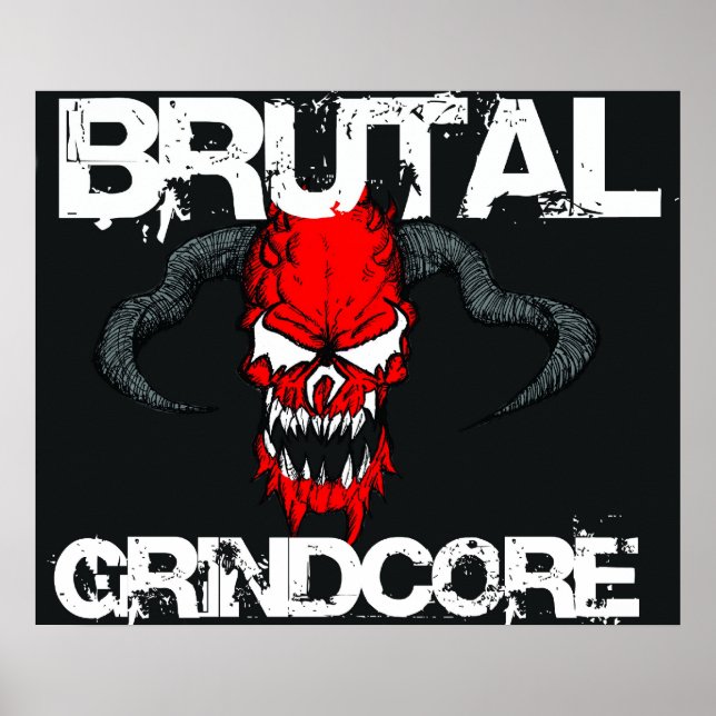 Affiches Grindcore brutal (Devant)