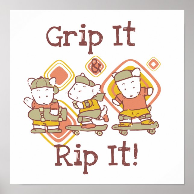 Affiches Grip It et Rip It Skateboard (Devant)