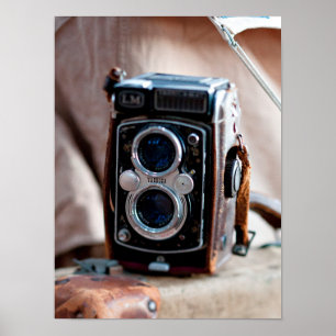 Affiches Gros plan d'un appareil photo ancien