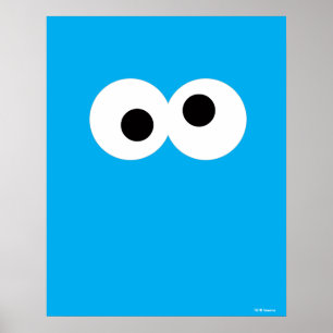 Affiches Gros visage de Cookies Monster