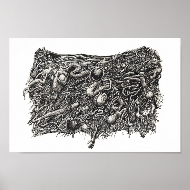 Affiches Grotesque numéro 1, par Brian Benson, (Devant)