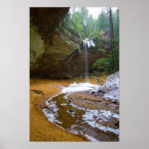 Affiches Grotte des cendres en hiver, Ohio