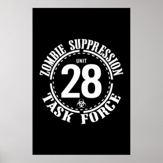 Affiches Groupe de travail zombie