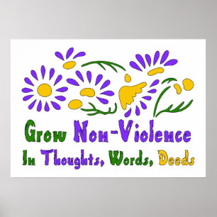 Affiches Grow Non-Violence