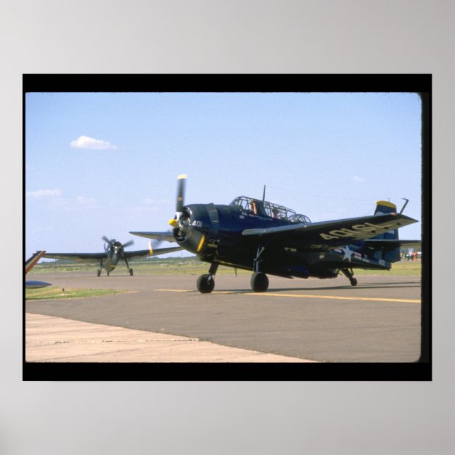 Affiches Grumman TBM Avenger. (plans_2ÈME GUERRE MONDIALE (Devant)