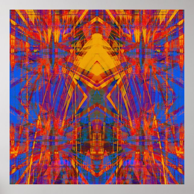 Affiches Grunge star motif (Devant)