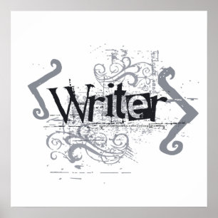Affiches Grunge Writer