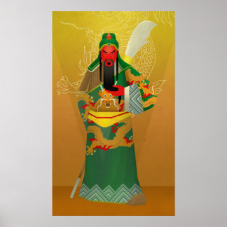 Affiches guan yu ou guan gong