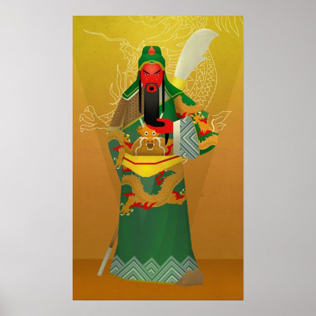 Affiches guan yu ou guan gong (Devant)