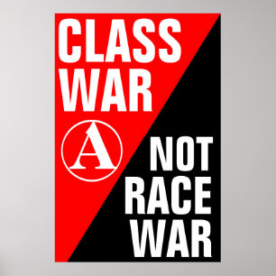 Affiches guerre des classes et non guerre de race