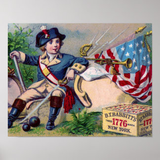 Affiches Guerre révolutionnaire drapeau de garçon patriotiq
