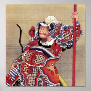 Affiches Guerrier, Hokusai Art Japonais