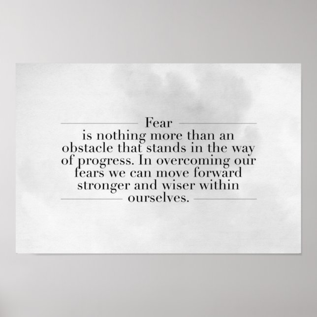 Affiches Guillemets inspirants et motivants (Devant)