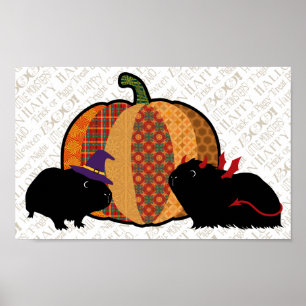 Affiches Guinea Pig Halloween