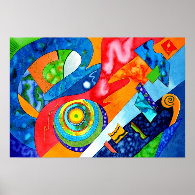 Affiches "Guitar Groove" par R.A.Brown© (Devant)