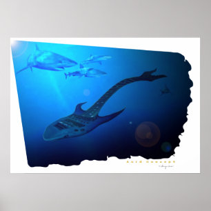 Affiches Guitar Shark