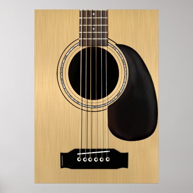 Affiches Guitare acoustique (Devant)